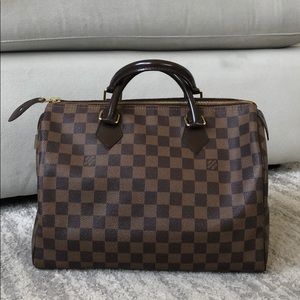 Louis Vuitton Speedy 30 Damier Ebene Purse